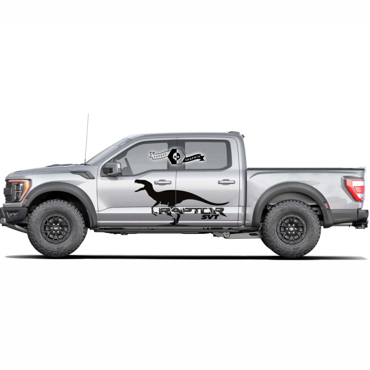 Ford F-150 Raptor SVT Logo 2022 Zijdeuren Splash Graphics zijdecal Stickers
