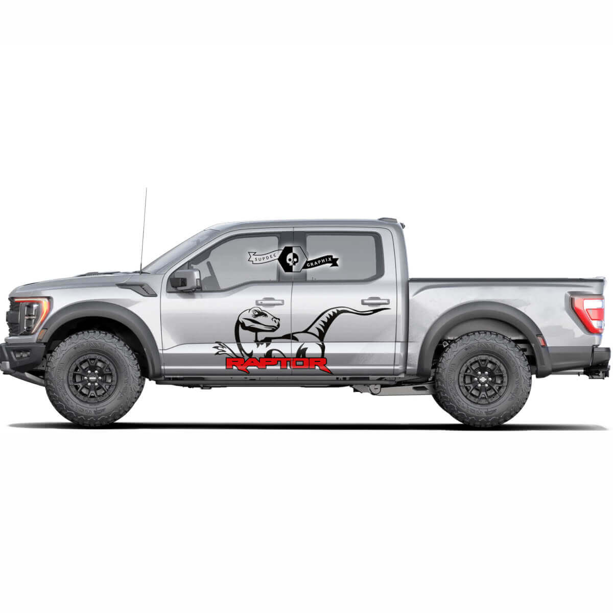 Twee kleuren Musclecar truck power truck Logo 2022 Zijdeuren Splash Graphics zijdecal Stickers
