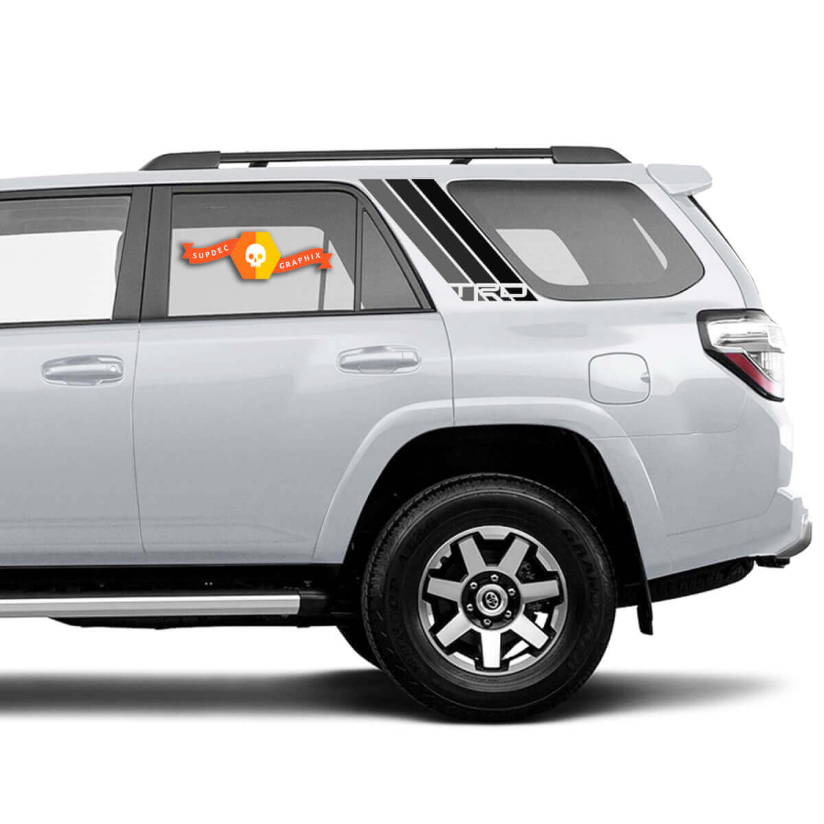 Set van 4Runner TRD Strepen Zijkant Vinyl Decals Stickers voor Toyota 4Runner
