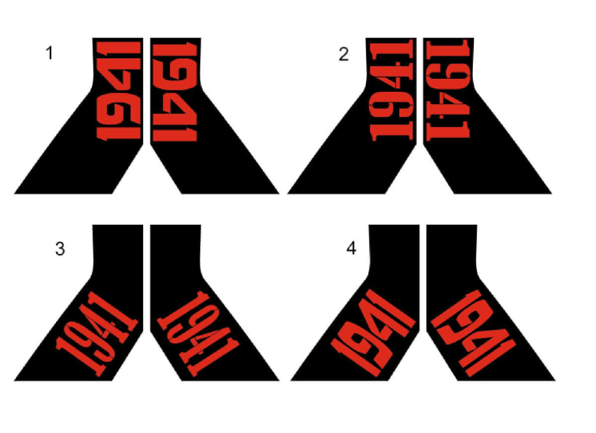 Jeep Gladiator Side War 1941 Star Sticker Decal Factory Style 2 Kleuren Body Vinyl Graphic Stripes Kit 2018-2023
