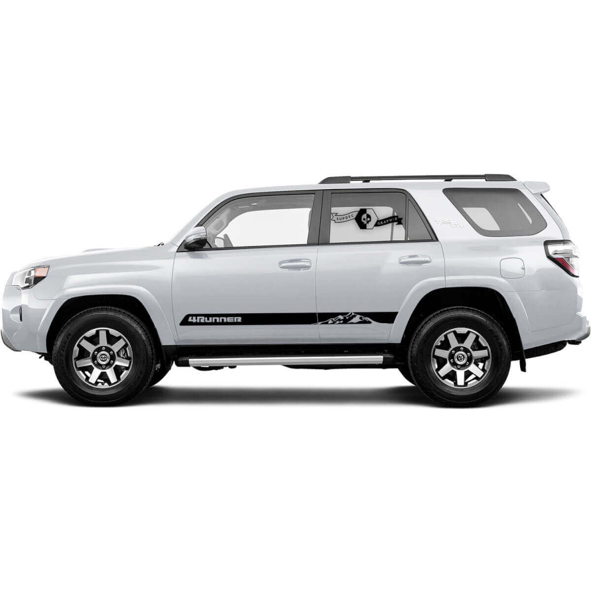 Set van bergen 4Runner zijdeuren Mountain Vinyl Decals streep Stickers voor Toyota 4Runner TRD
