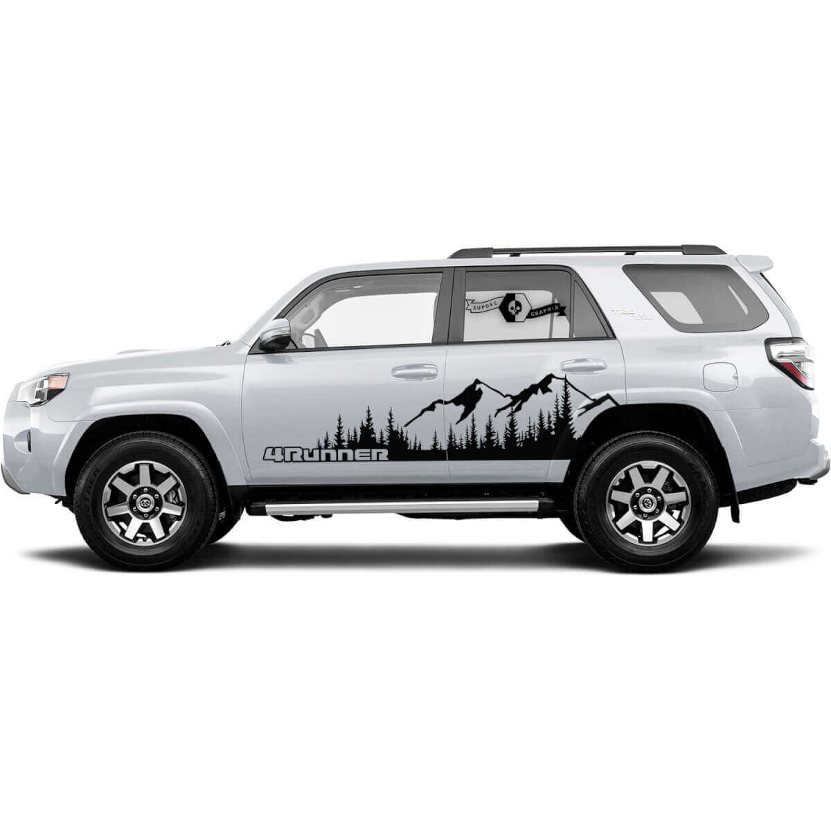 Bergen Bos Landschap Zijkant Vinyl Decal Sticker voor Toyota 4Runner