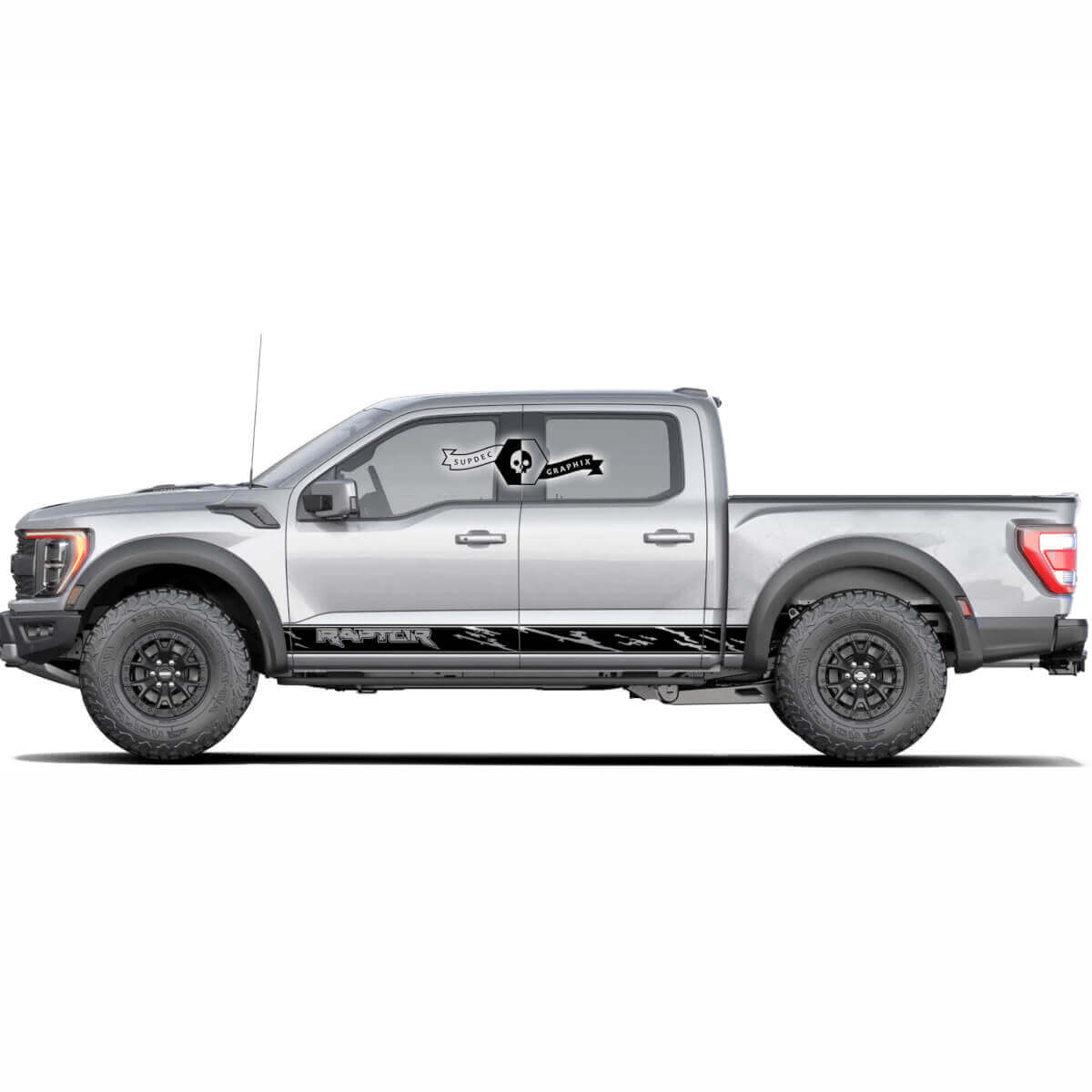 2x Ford F150 Raptor Zij Rocker Panel Vinyl Stickers Decal Vinyl Decals graphics rally sticker
