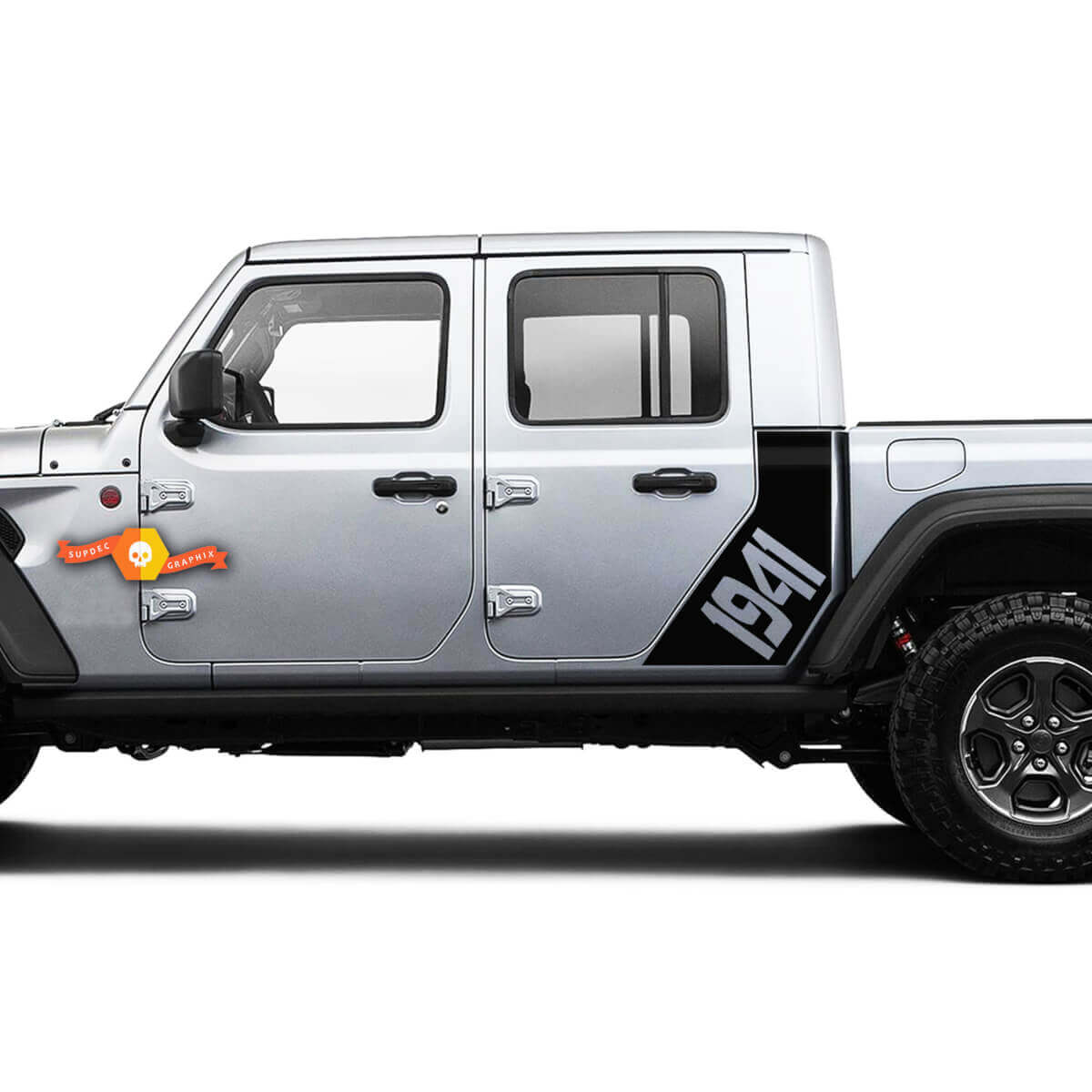 1941 Zijpaneel Vinyl Decal Kit voor Jeep Gladiator