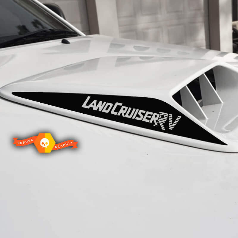 Land Cruiser RV Motorkap Vent Vinyl Stickerset voor Toyota Land Cruiser