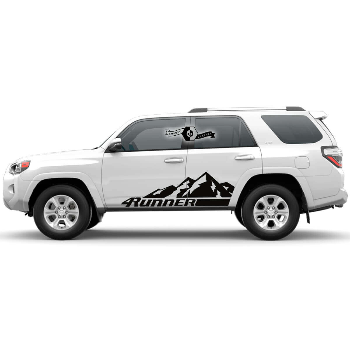 Paar 4Runner 2023 Zijdeuren Vinyl Bergen Decals Rocker Panel Stickers voor Toyota 4Runner
