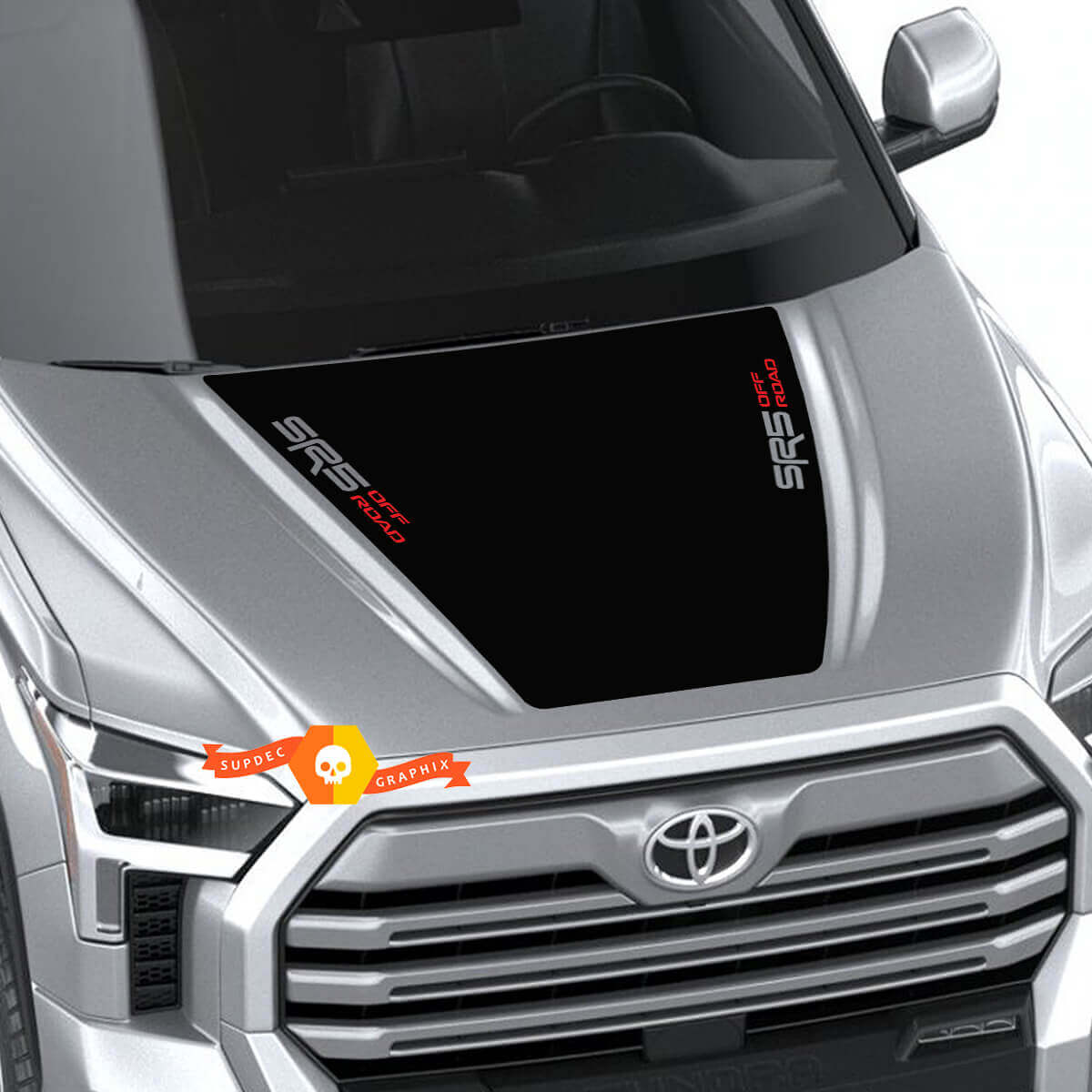 SR5 Off Road motorkap vinyl decal sticker voor Toyota Tundra 2022