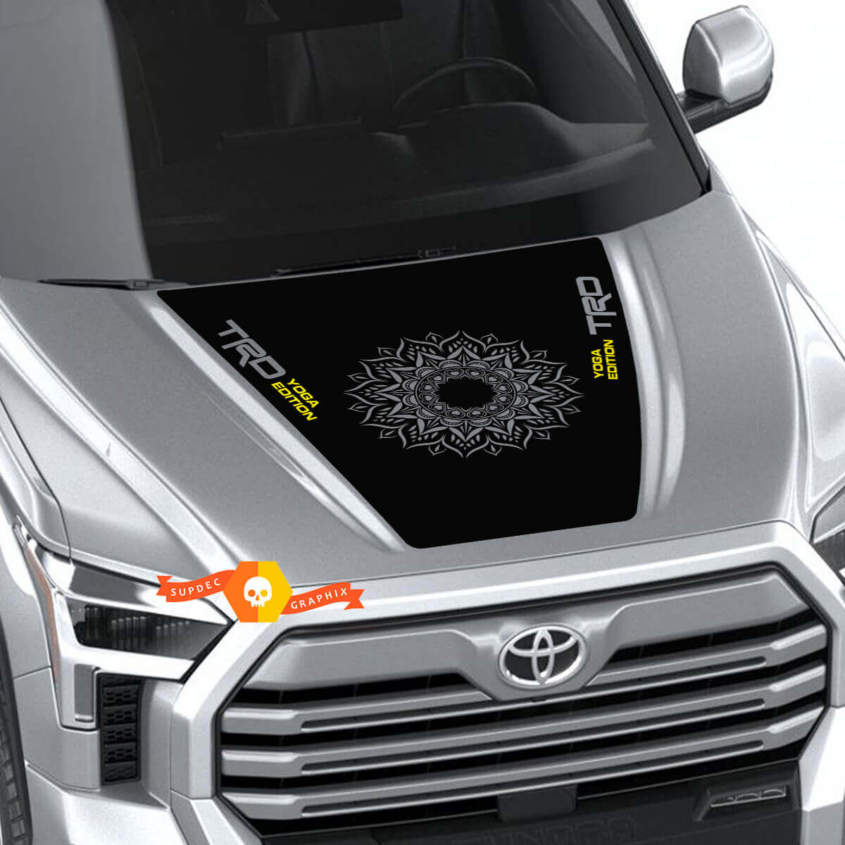 TRD Yoga Edition Motorkap Vinyl Decal Sticker voor Toyota Tundra 2022