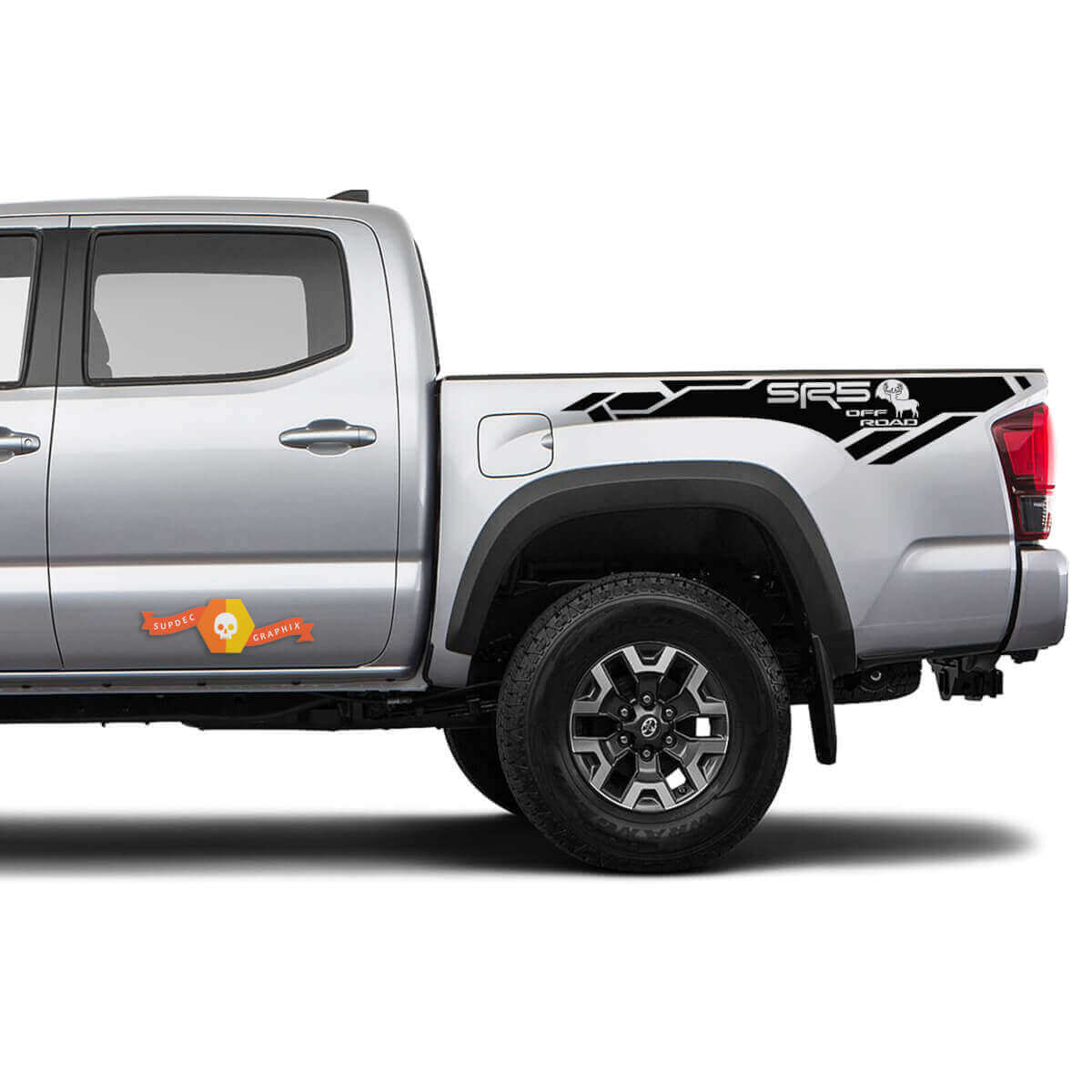 SR5 Off Road Moose Side Vinylstickers Set voor Toyota Tacoma 2016-22