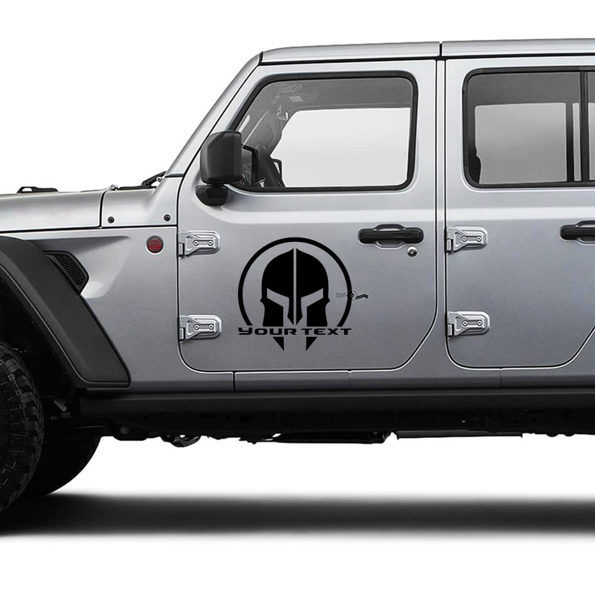 Gladiator Deur Vinyl Grafische Decal Sticker voor Jeep Gladiator