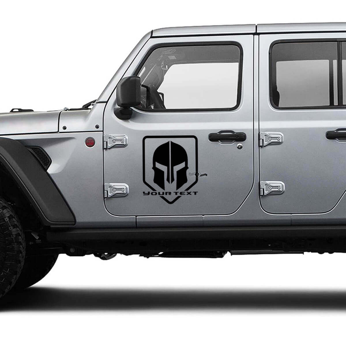 Spartan Helm Deur Vinyl Stickers voor Jeep Wrangler of Gladiator