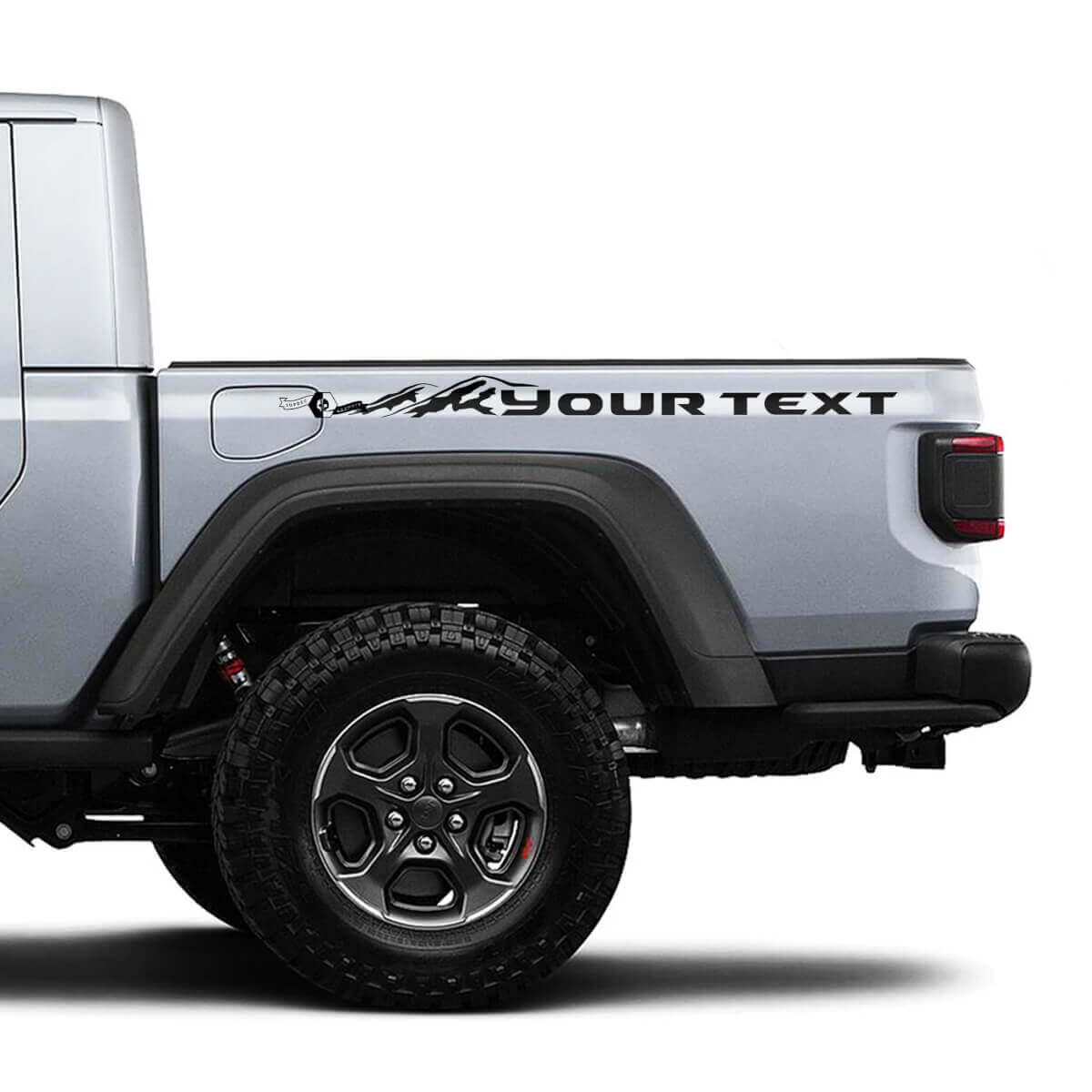 Paar Jeep Gladiator Bed Mountains Vinyl Graphics Decal Sticker

