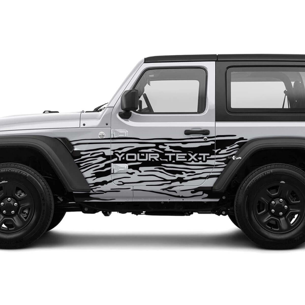 2 Nieuwe JEEP Wrangler Unlimited 4 Deur Decal Sticker 4x4 off-road Splash Modder Bergen zij Graphics Decal Sticker
