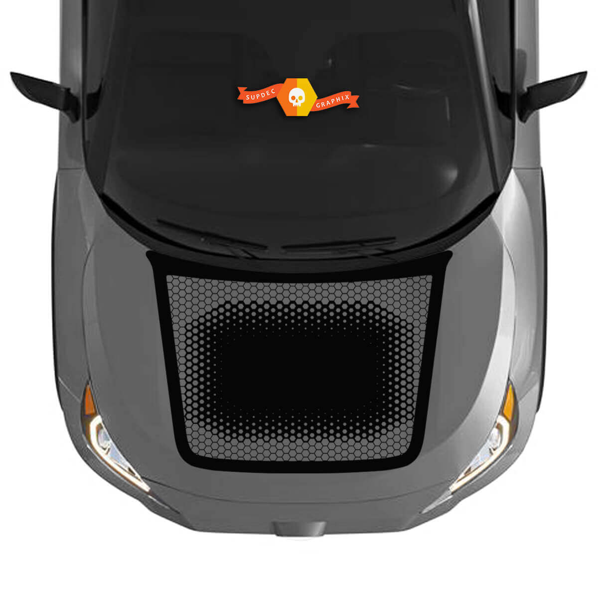 Motorkap Hexagon Honingraat Decal Sticker Grafisch Set voor Toyota RAV4 2019 - 2022 vinyl decal sticker
