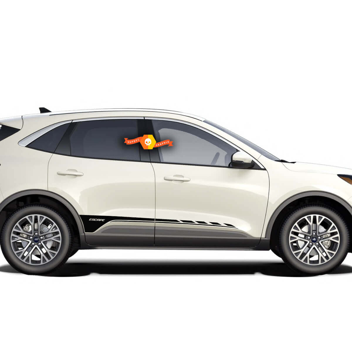 Paar Ford Escape 2020 - 2022 Deurstreep Rocker panel Vinyl Decal Sticker Graphic
