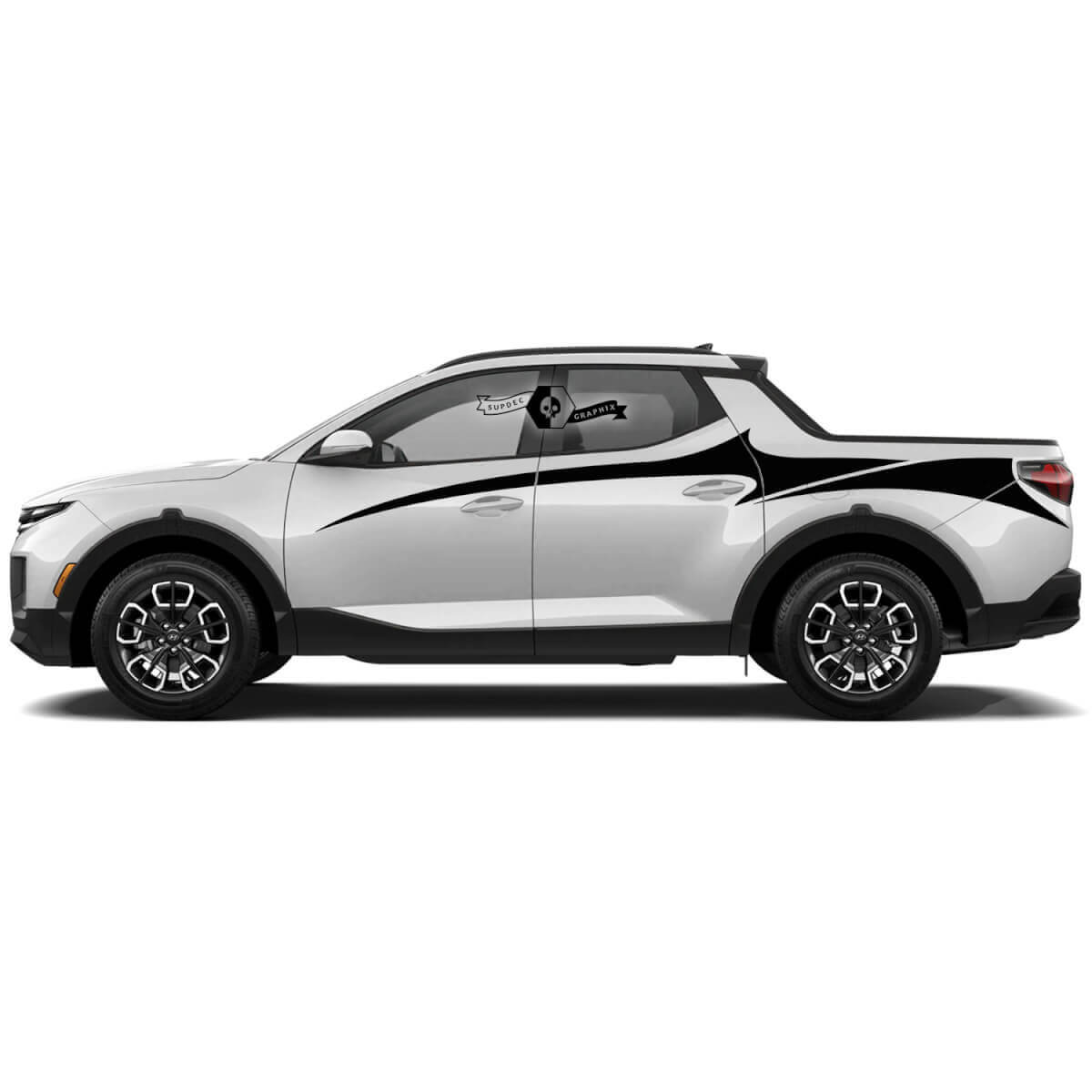 Deuren Bedzijde Vinylstickers Sticker Grafische kit geschikt voor Hyundai Santa Cruz
