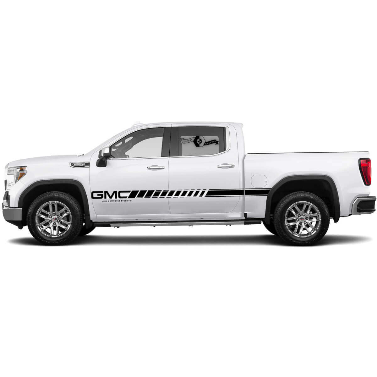 Sticker Zijstreep Set voor GMC Sierra 1500 Deuren Zij Vinyl Stickers Decal Grafisch
