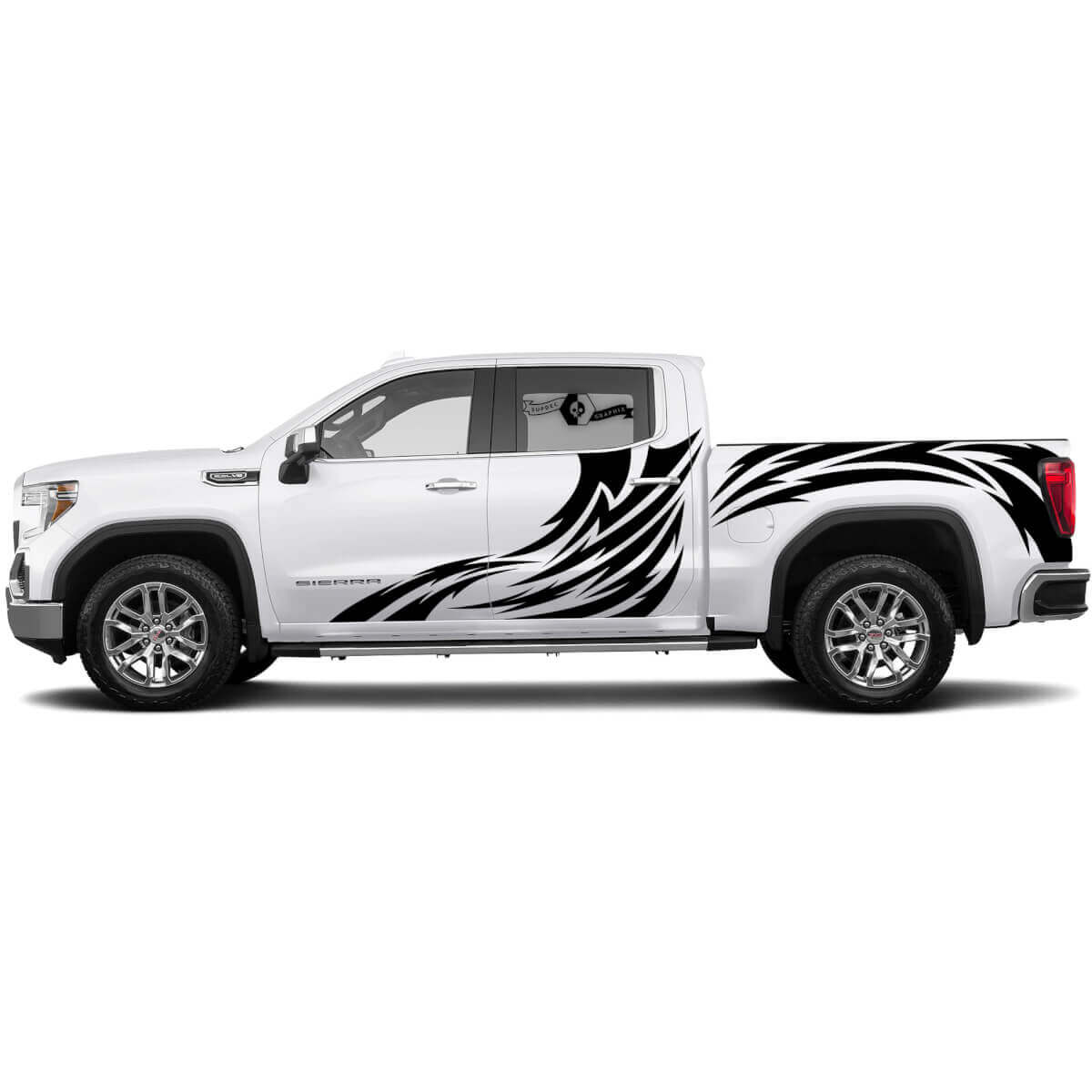 Set Decals Sticker Side Splash Kit voor GMC Sierra 1500 Deuren Side Vinyl Stickers Decal Graphic
