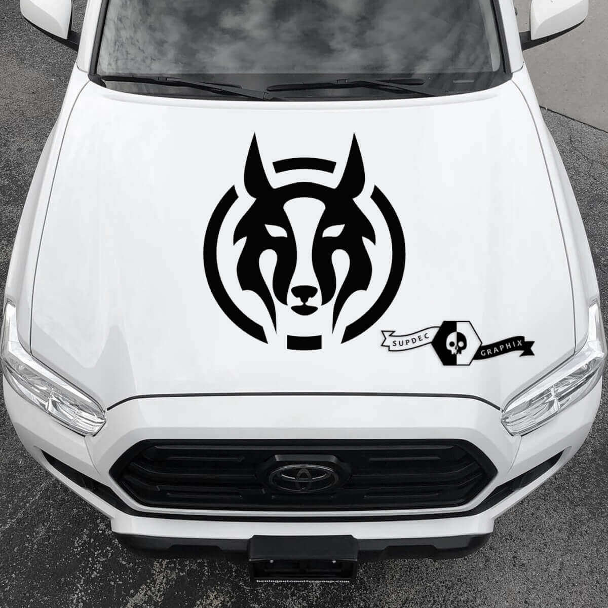 Wolf Tribal Style Motorkap Vinyl Decal Sticker voor Toyota RAV4