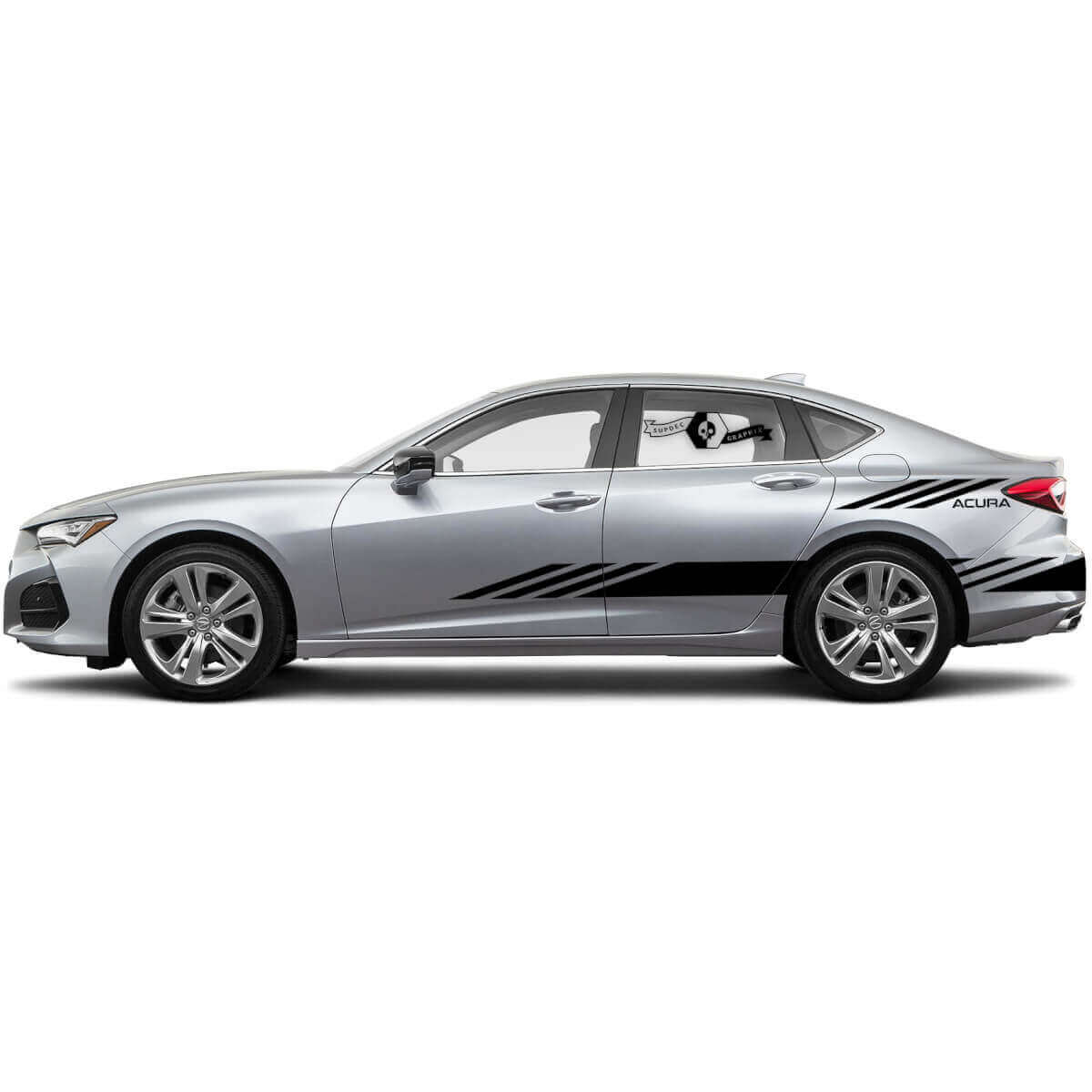 Decoratieve strips zijkant vinyl decal sticker voor Acura TLX 2021