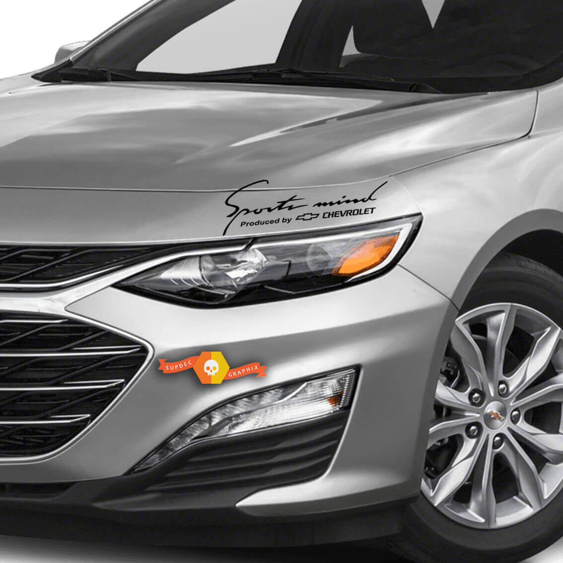 2 Sports Mind Geproduceerd door Chevrolet Racing Decal sticker 2