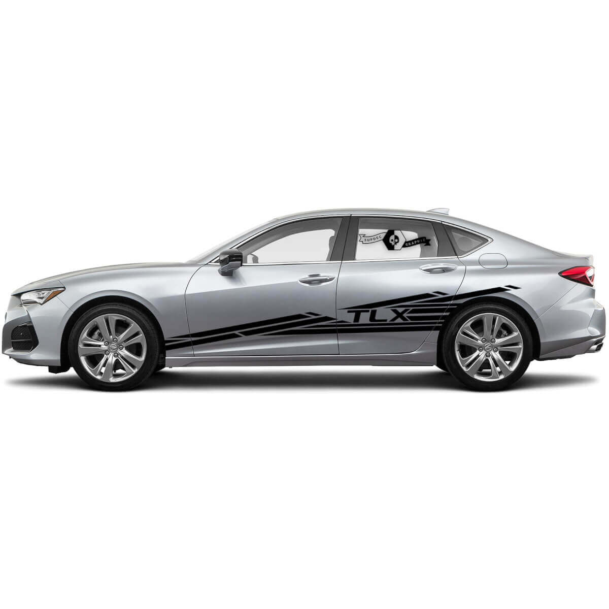 TLX-belettering & strepen zijvinylsticker voor Acura TLX 2021