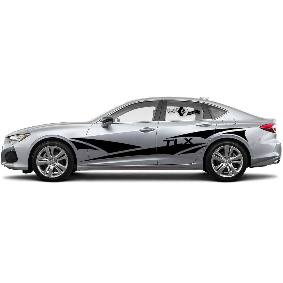 TLX Sharp Side Stripes Vinyl Stickers Set voor Acura TLX 2021