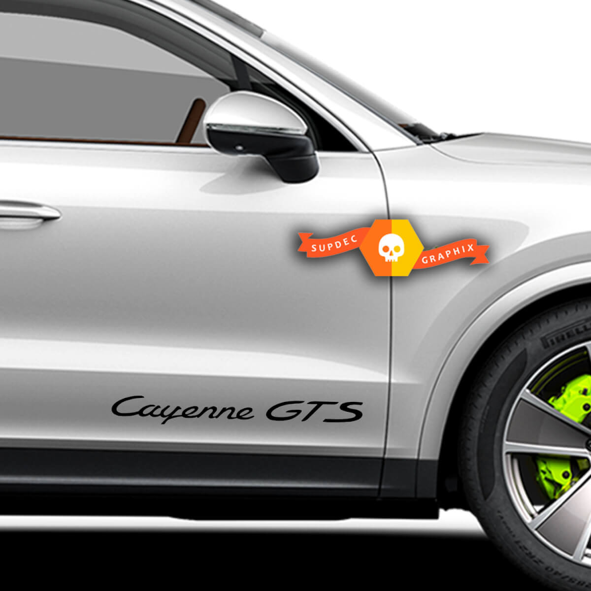 Paar Porsche Stickers Cayenne GTS Porsche Deuren Zijkant Decal Sticker
