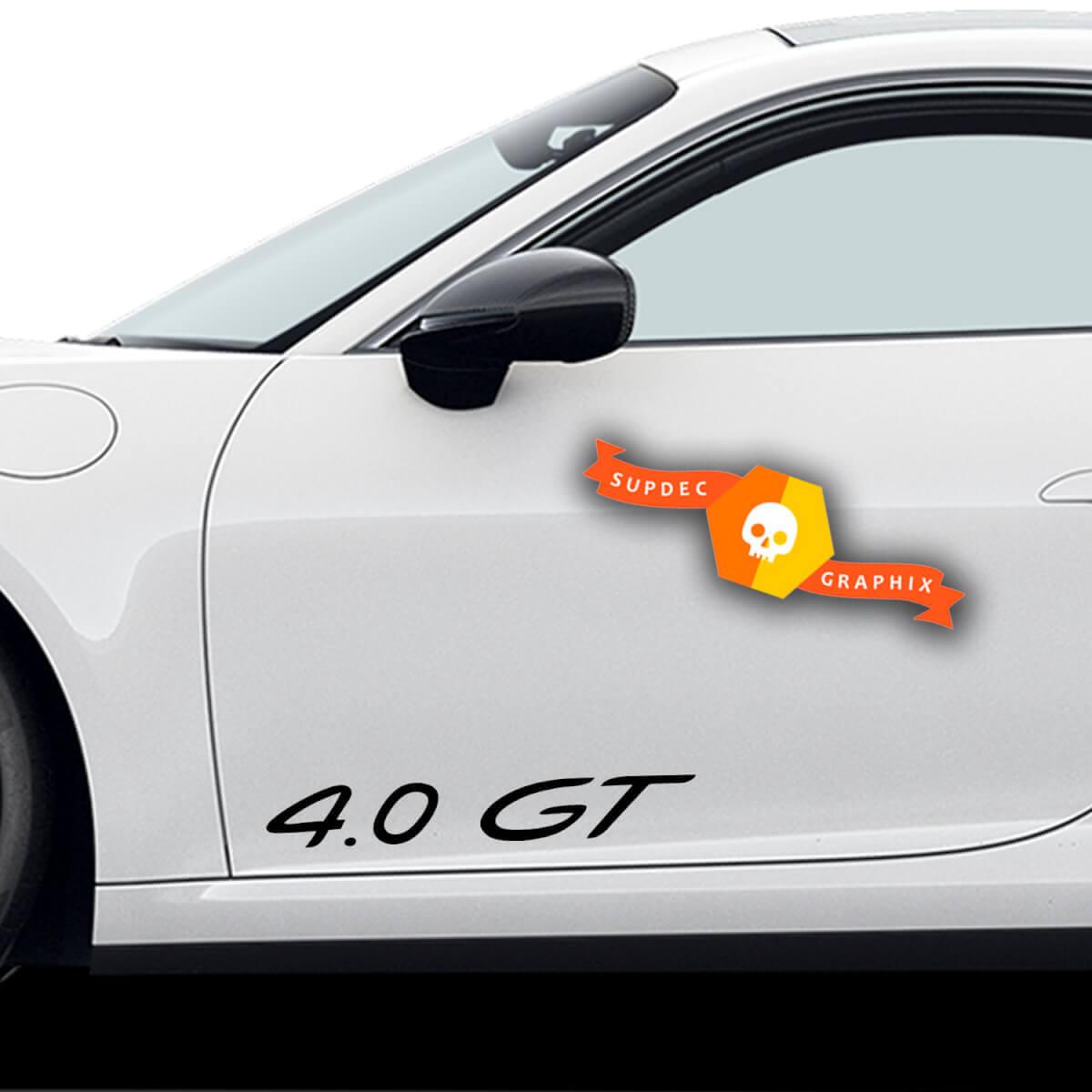 Paar Porsche Stickers 4.0 GT Porsche Deuren Zijdecal Sticker
