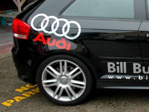 2 Audi Sport Side Stickers Stickers TT A3-8 S4 S5 Q3 Q5 Q7 S6 RS4
