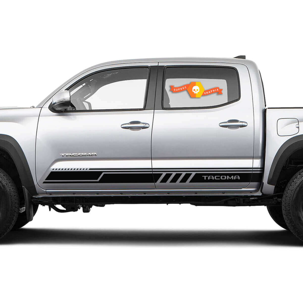 Geverfde Zijstrepen Vinyl Stickers Voor Toyota Tacoma
