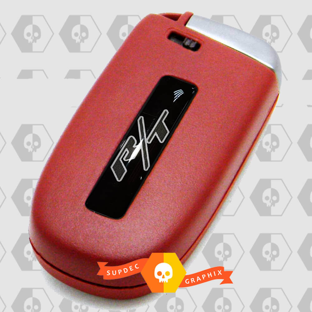 R/T Sleutelhanger Inlay Bolvormige Decals Set voor Dodge Challenger, Charger, Durango