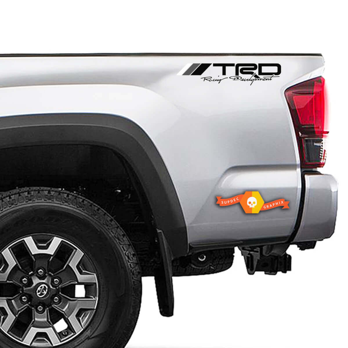 Retro stijl TRD Racing Development zijkant vinylstickers voor Toyota trucks