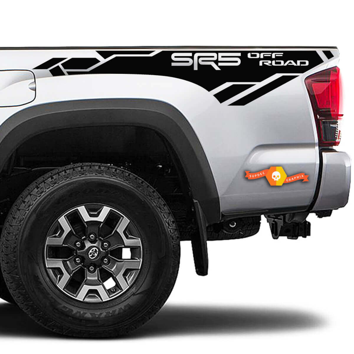 SR5 Off Road Achterzijstrip Vinyl Stickers Voor Toyota Tacoma 2016-2023