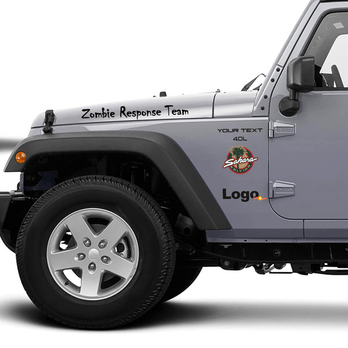 Jeep Rubicon Zombie Response Team Wrangler sticker sticker