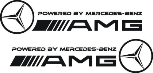 2 - POWERED BY MERCEDES Benz AMG Sideskirtstickers
