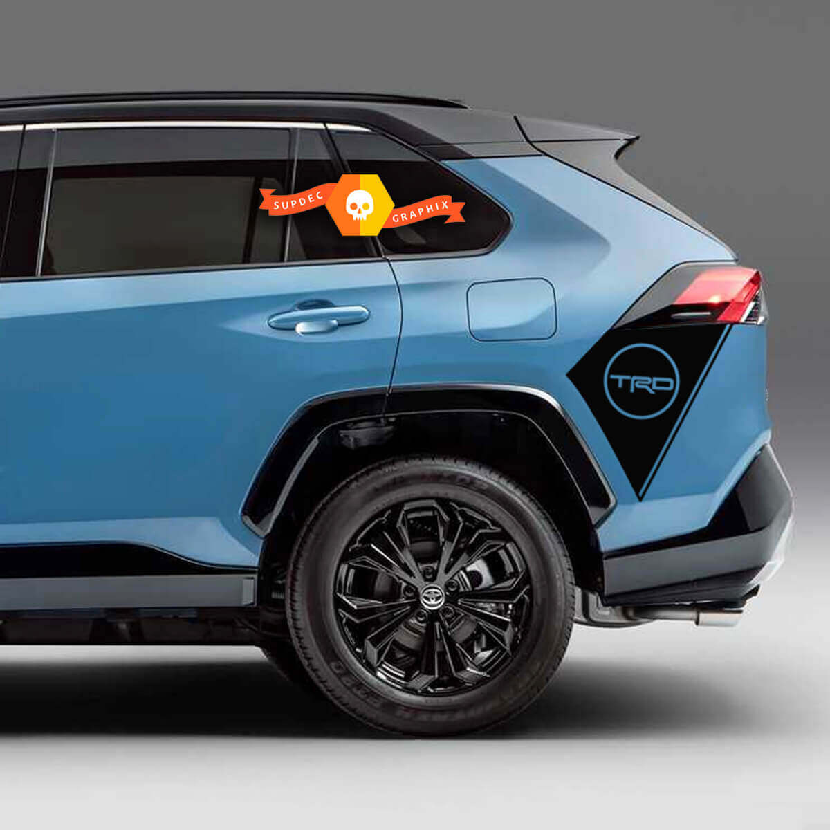 Paar Nieuwe Zijcarrosserie Bed Wrap Strepen Decal Sticker Past op TRD Toyota Rav4 2019 - 2022
