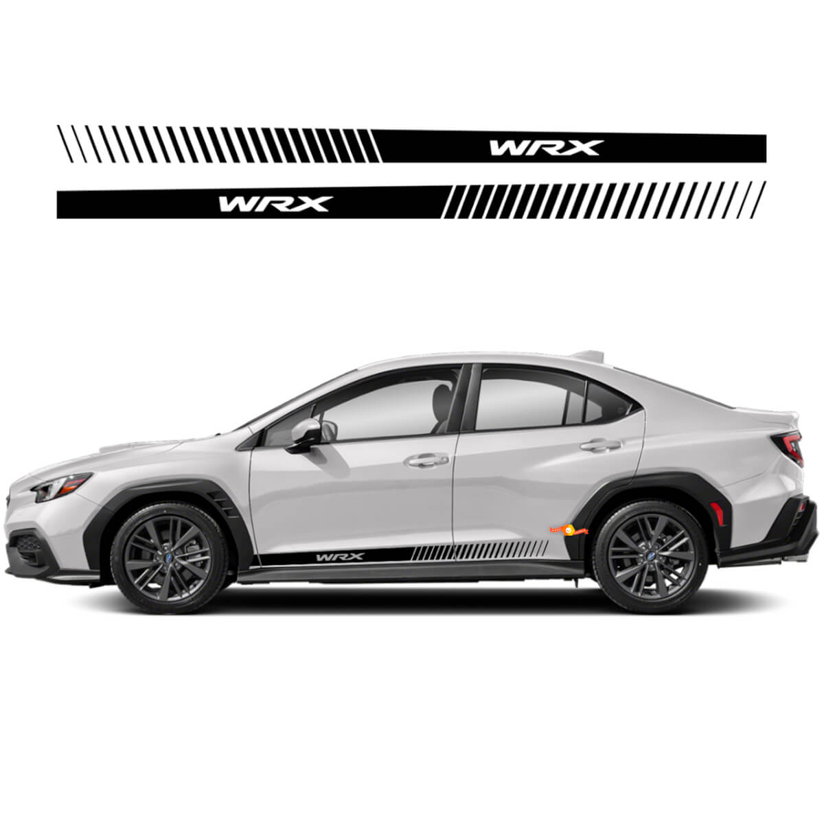 Paar Suba WRX Impreza Rocker Paneel Side Rok Vinyl Body Car Streep Racing Vinyl Decal Sticker