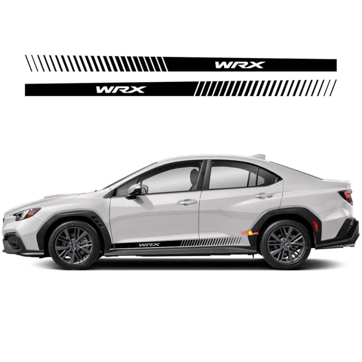 Rocker Panel Side Skirt Vinyl Carrosserie Streep Racing Vinyl Sticker passend voor Suba WRX Impreza
