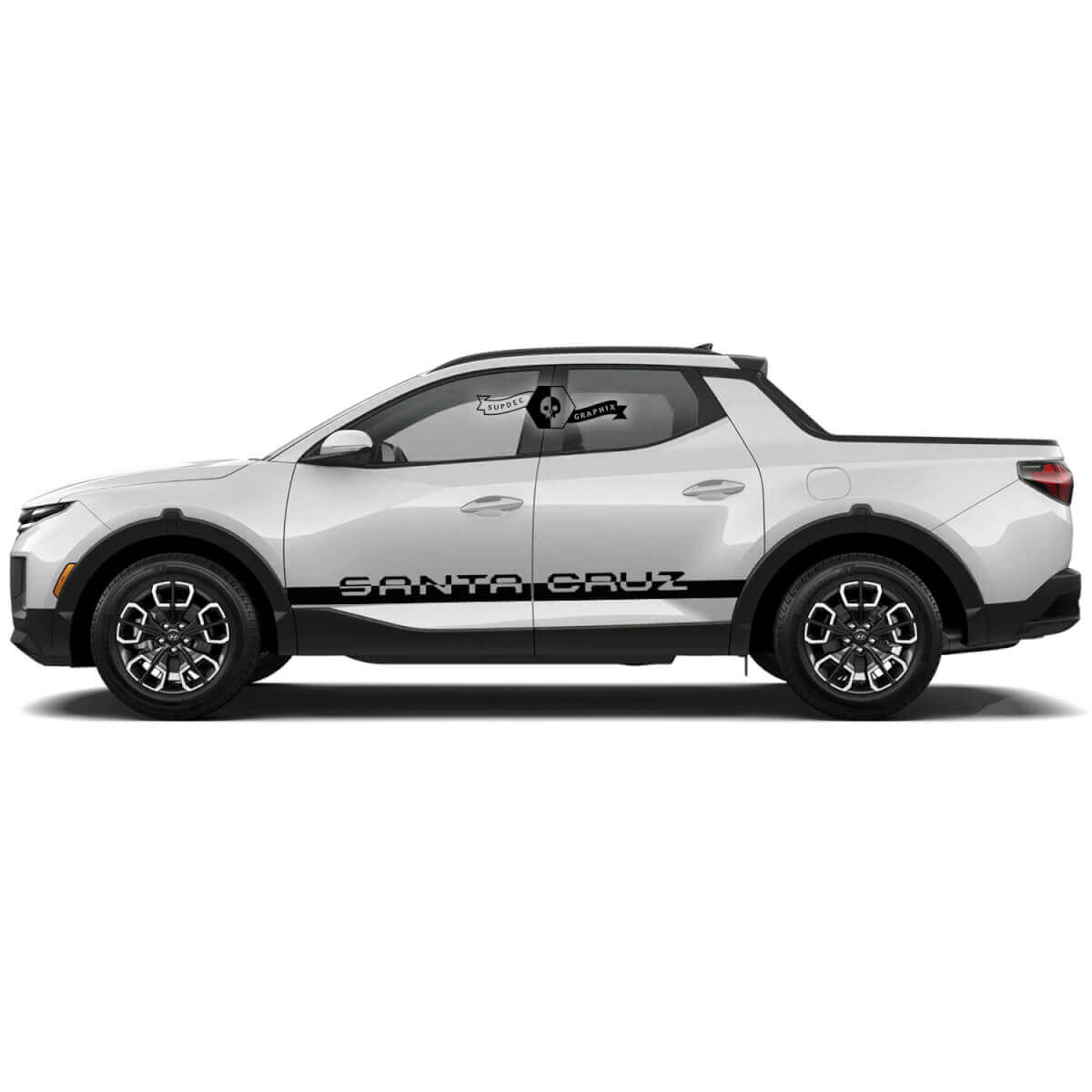Merkletters Zijkstrepen Vinyl Decal Kit voor Hyundai Santa Cruz