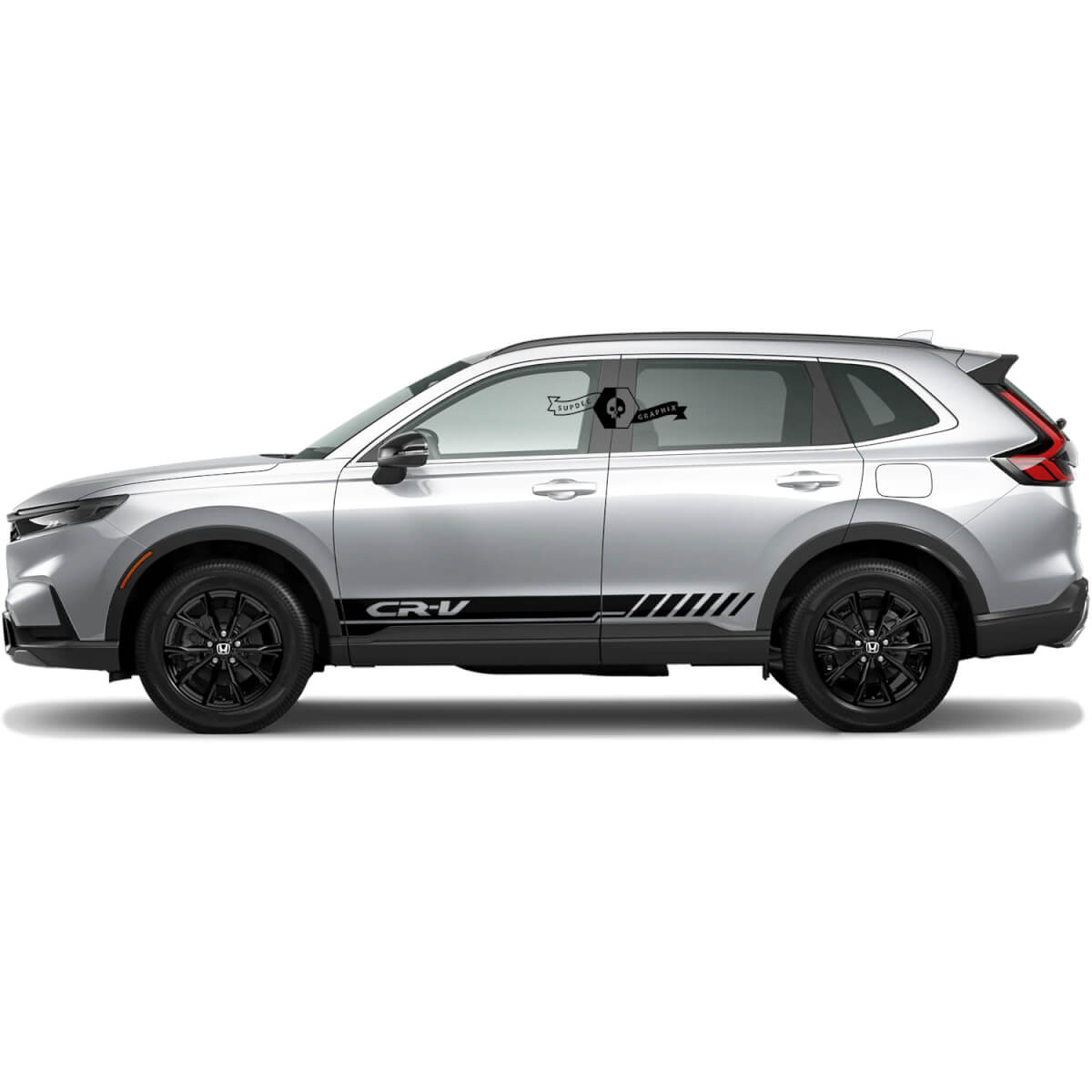 2x Honda CR-V 2020 2021 2022 2023 Side Rocker Panel Strepen Vinyllijnen Decal Sticker Logo Graphics