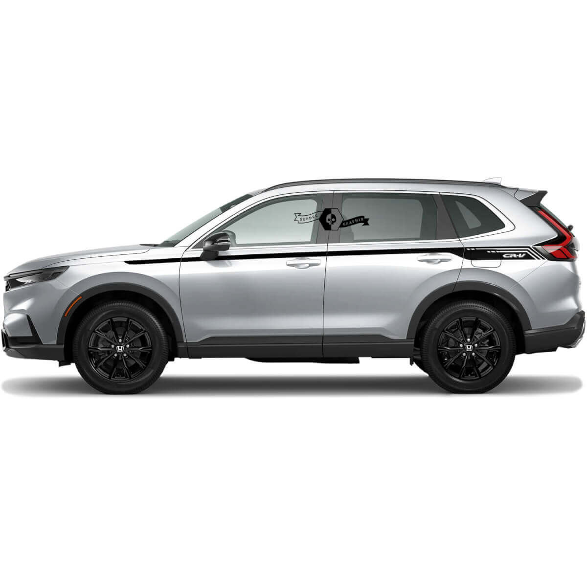 2x Honda CR-V  2020 2021 2022 2023 Zijdeuren Omhoog Lijnen Strepen Vinyl Decal Sticker Graphics
