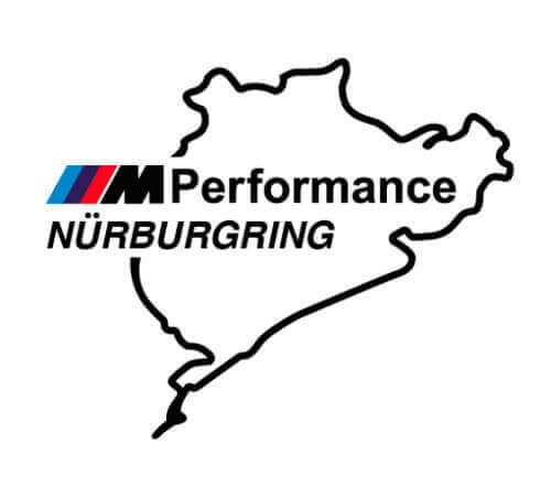2 Stuks Nurburgring M Performance Stijl Zijdelings Vinyl Decal Set voor BMW