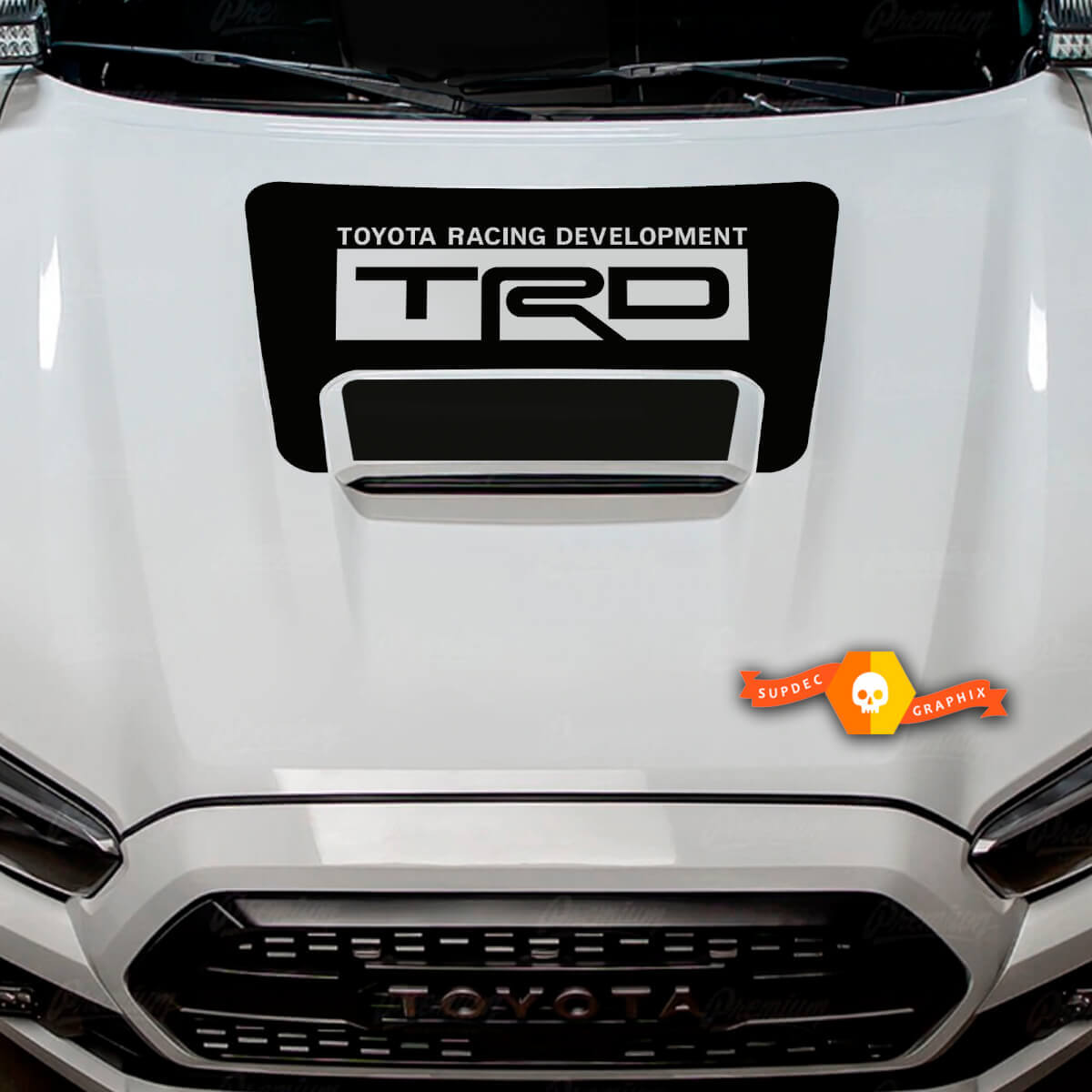 Sticker decal graphics voor motorkap scoop voor Toyota TACOMA TRD Pro 2016-2023