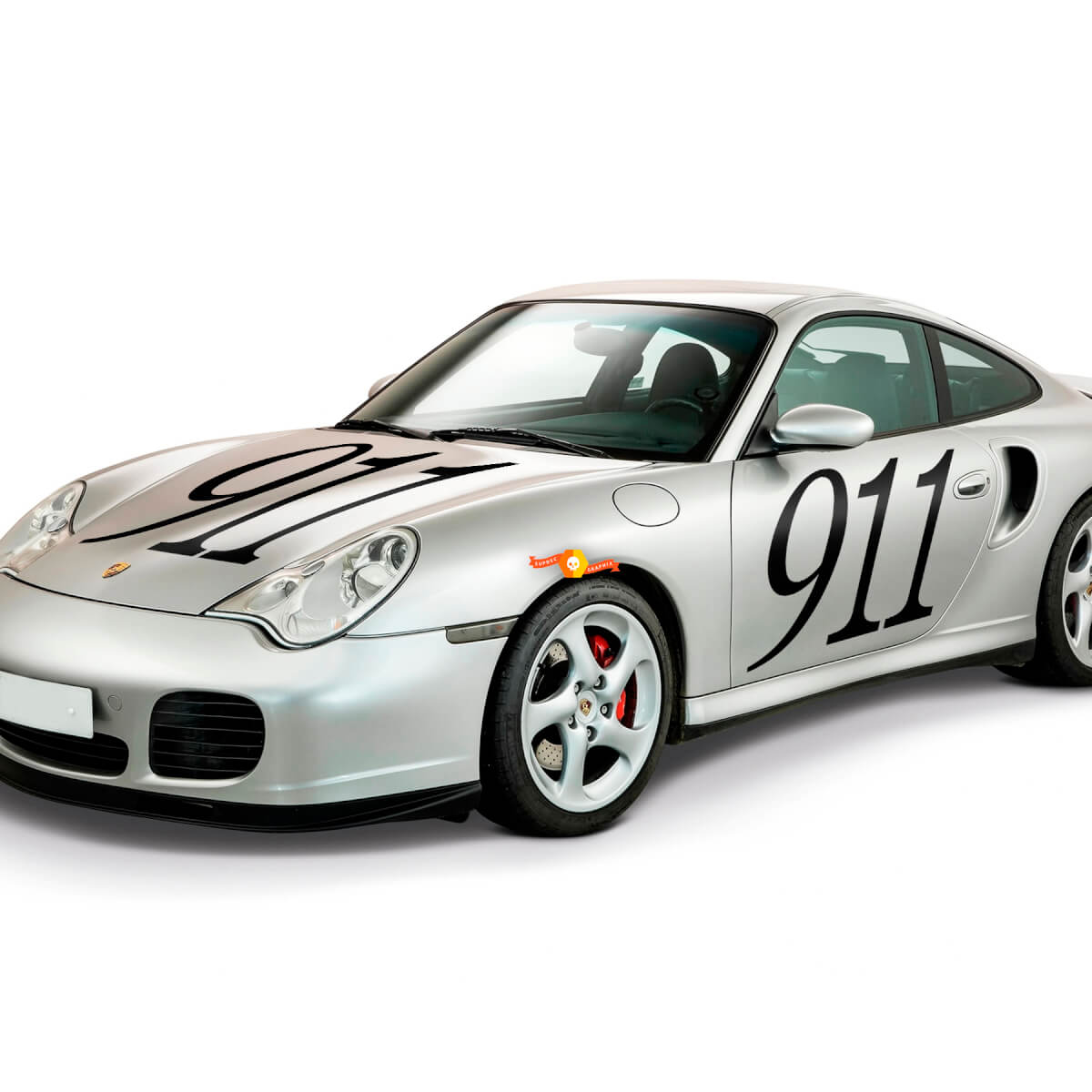 2x Porsche Stickers Porsche 9ff Signature Zij deuren Hood Decal Sticker