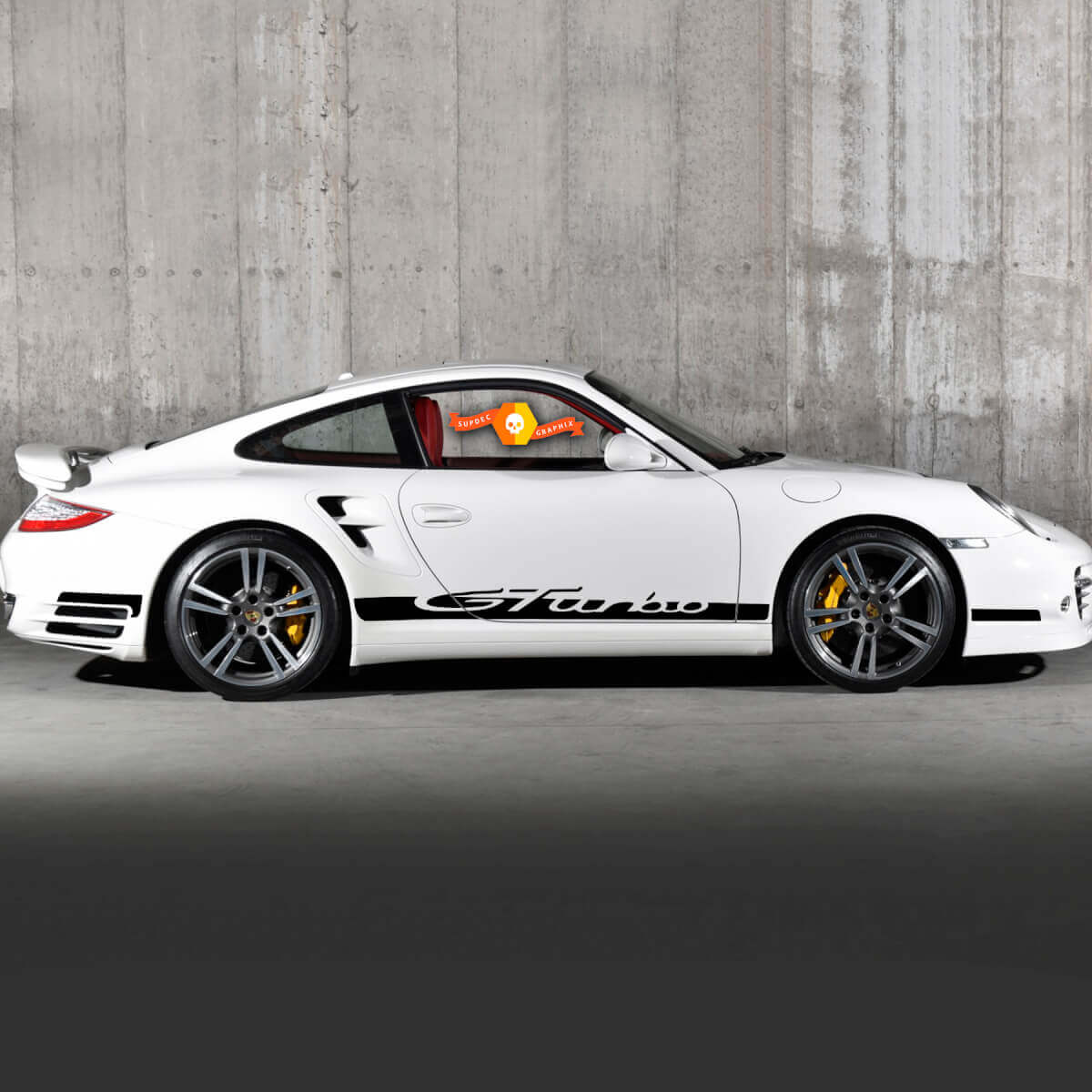 Paar Porsche Gturbo zijde sticker rocker paneel strepen deuren kit sticker sticker
