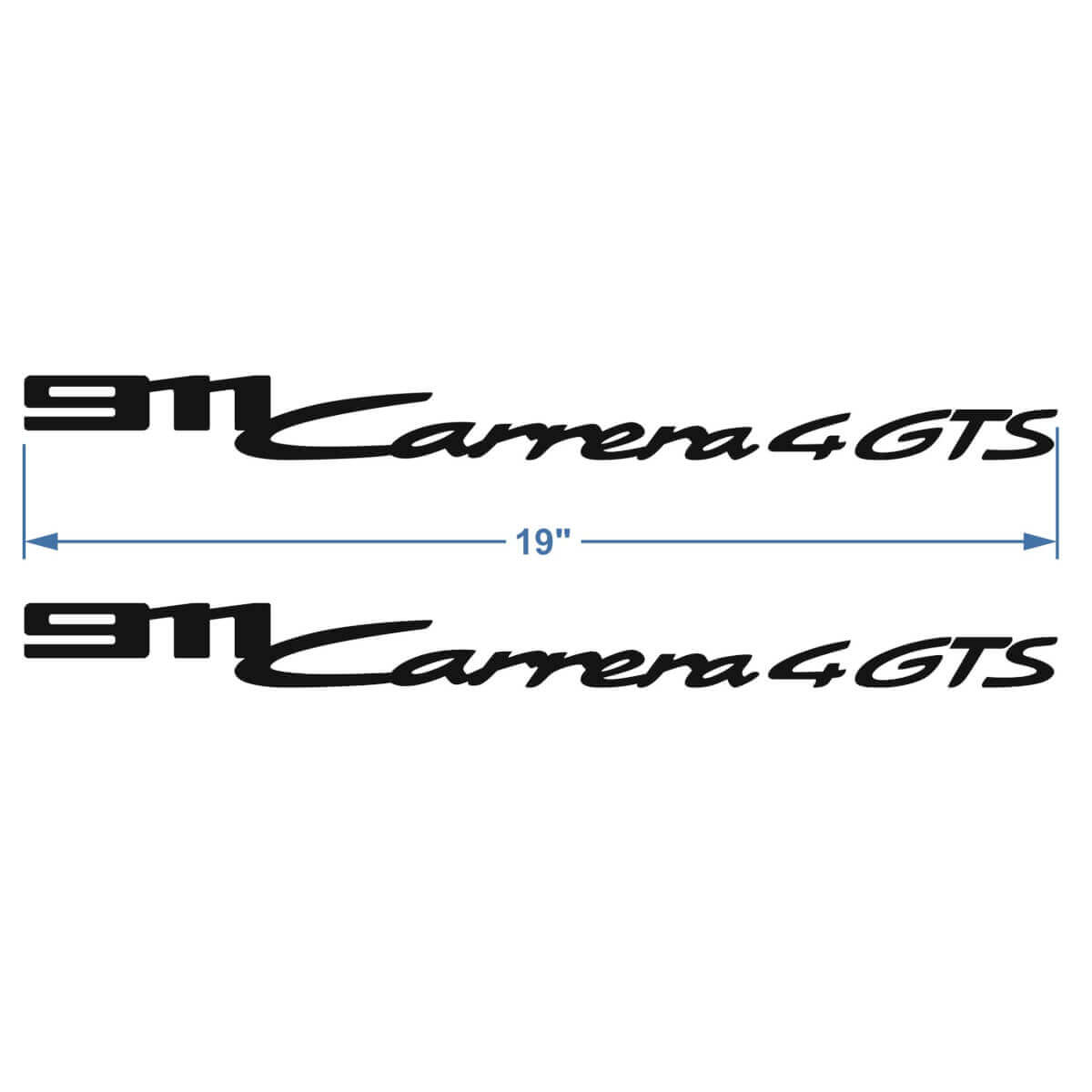 2x Porsche Porsche 9ff Logo Signature Side Deuren Stickers Stickers
