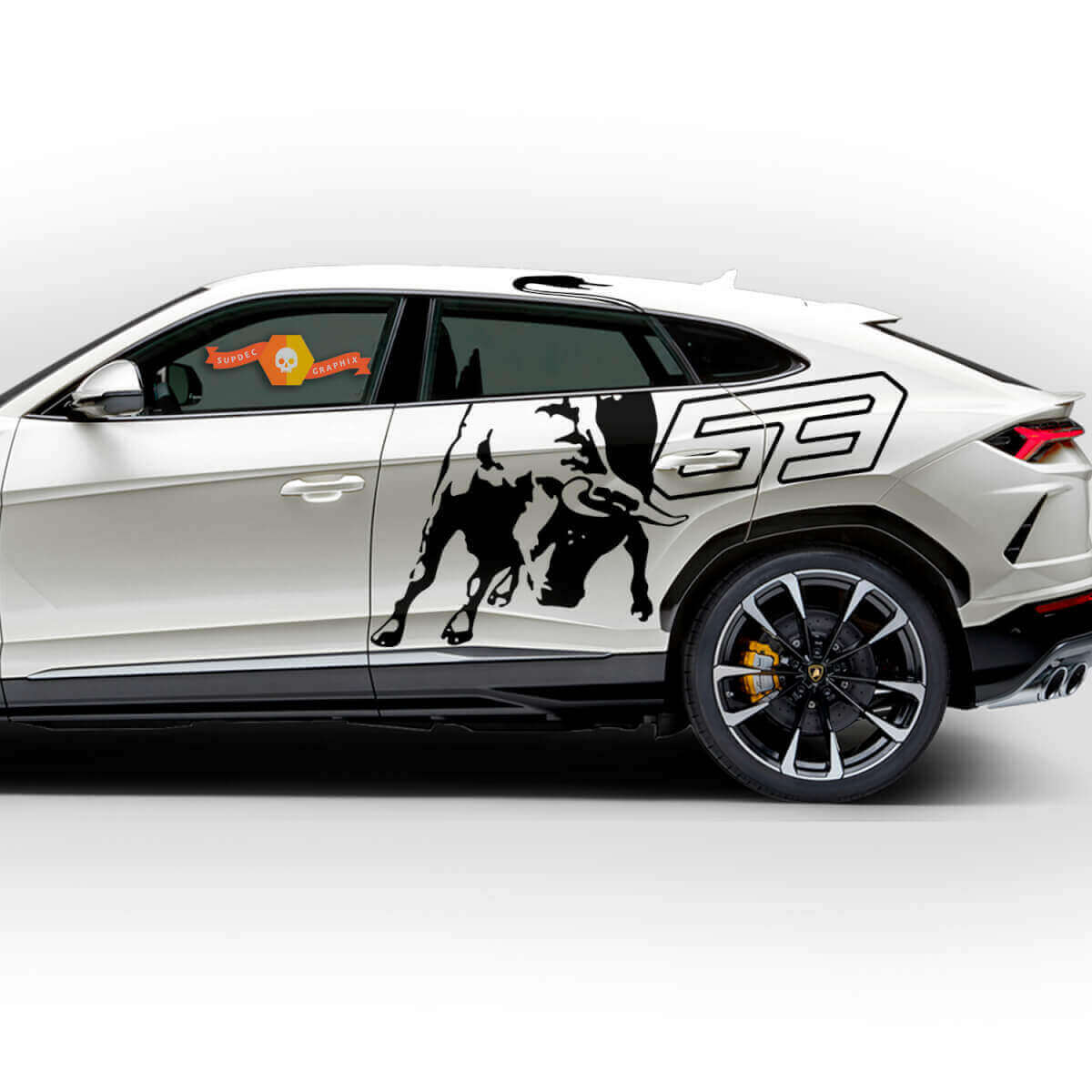 Bull 63 Zij Vinyl Decal Kit voor Lamborghini Urus 2021-2026