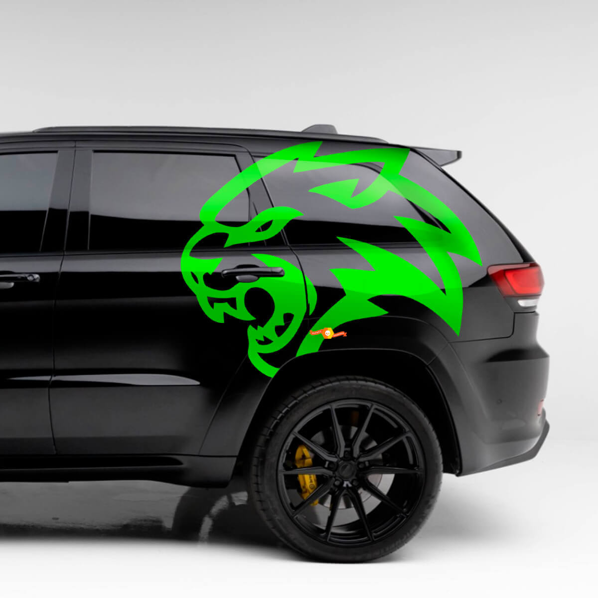 Paar Jeep Grand Cherokee TrackHawk SRT Hellcat Grafiet Zij Vinyl Sticker Decal Grafisch
