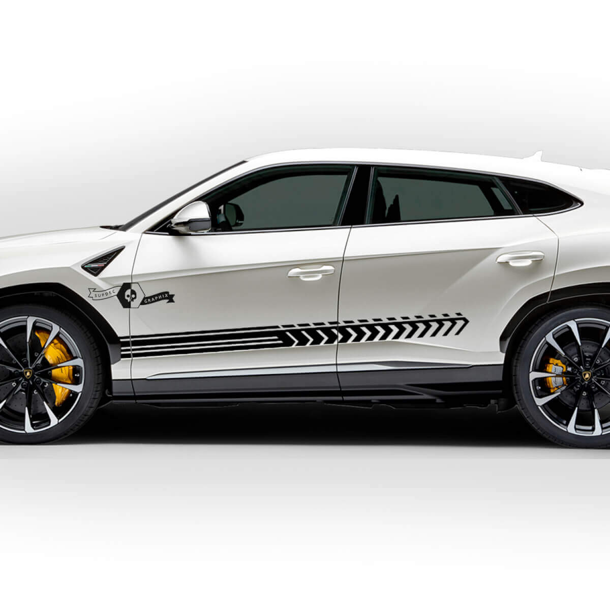 Paar Lamborghini Urus 2021 2022 2023 Zijdeuren Streep Vinyl Decal Sticker Graphics
